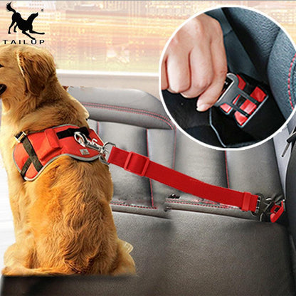 Cinturón de seguridad para perros – Arnés ajustable de nailon para coche 🚗🐾