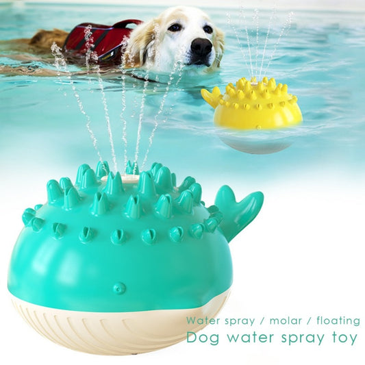 Juguete para perros – Juguete interactivo flotante con forma de ballena para masticar y jugar en el agua 🐋💦