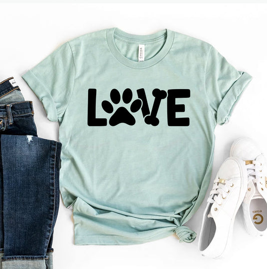 Camiseta "Love Dog" – ¡Ideal para los amantes de los perros! 🐶❤️